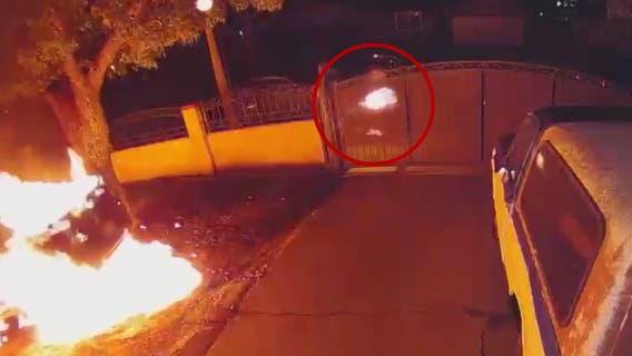 Corona police searching for arson suspect who set vehicle, then himself, on fire