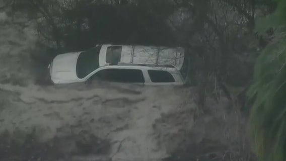 Crews conduct water rescue in Orange County amid heavy rains, flooding