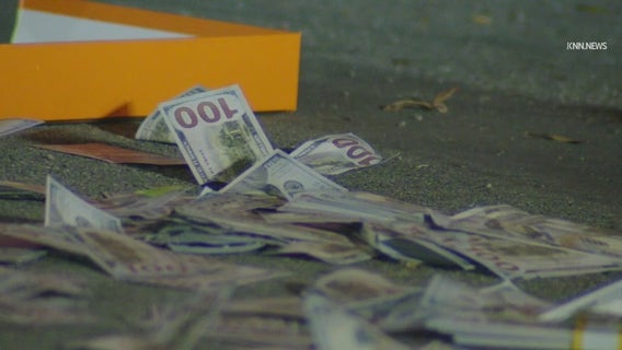 Fake cash left on street following break-in at Bel Air home