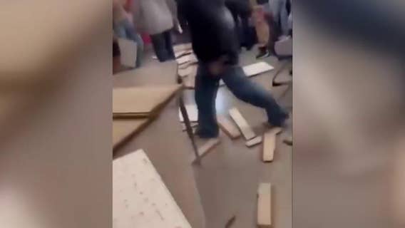 Ceiling tiles fall on students at Whittier school; parents claim school tried to cover it up