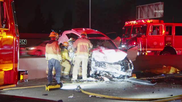 60 Freeway wrong-way crash: 1-year-old among 4 killed in Pomona