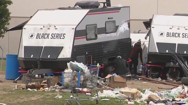 Cleanup efforts begin at luxury RV lot taken over by squatters