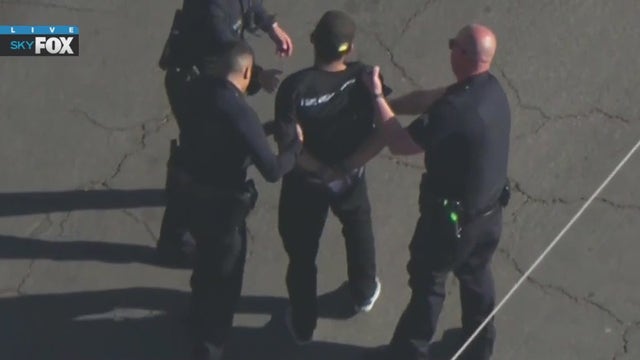 Assault suspect in custody after pursuit, standoffs in LA County
