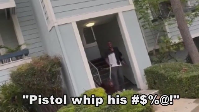 Caught on camera: Neighbor threatens to 'pistol whip' Santa Clarita woman and her family