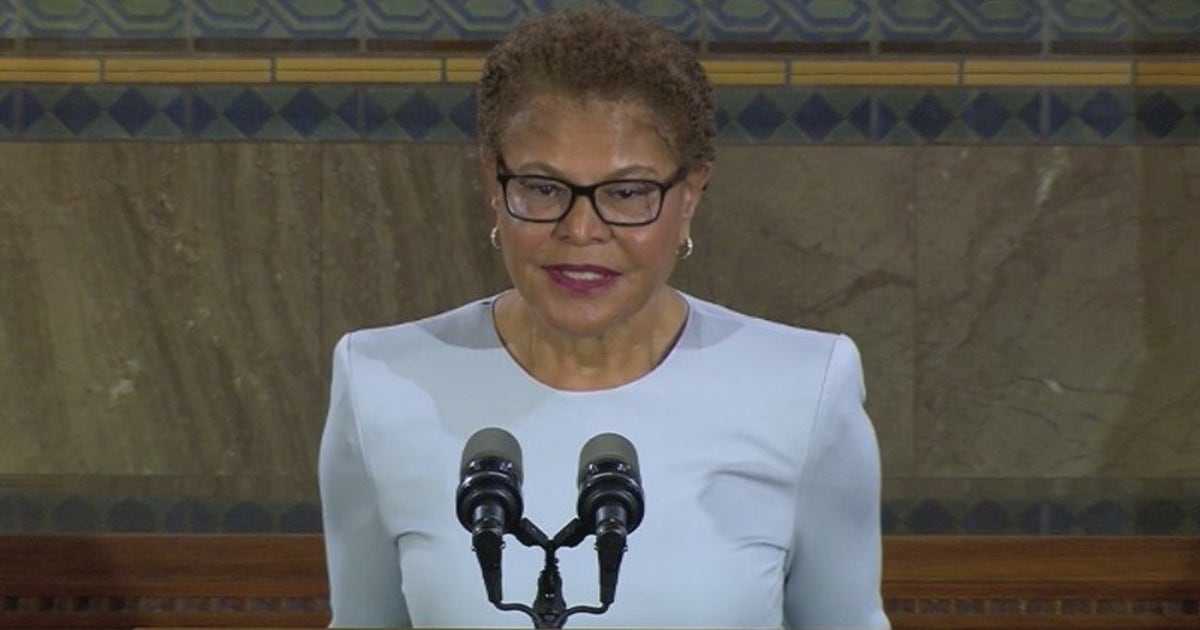 LA Mayor Karen Bass discusses budget, layoffs in State of the City ...