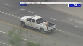 CHP searching for car theft suspect in downtown LA