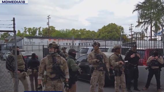 Homeland Security, Riverside County deputies raid business in Pomona