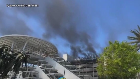 Disneyland car fire: At least 2 cars destroyed after SUV erupts in parking structure