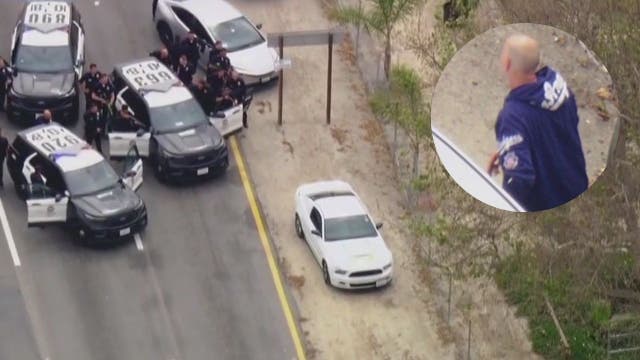 Alleged domestic violence suspect in custody after high-speed chase, standoff ends in Del Rey