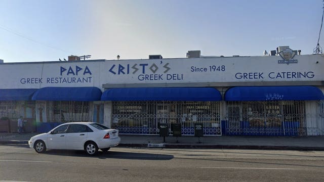 Papa Cristo's, iconic LA Greek restaurant, permanently closing after 77 years in business