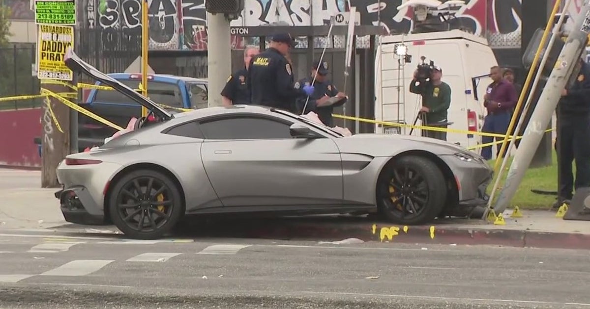 Speeding Aston Martin driver dies after pursuit-crash in Boyle Heights ...