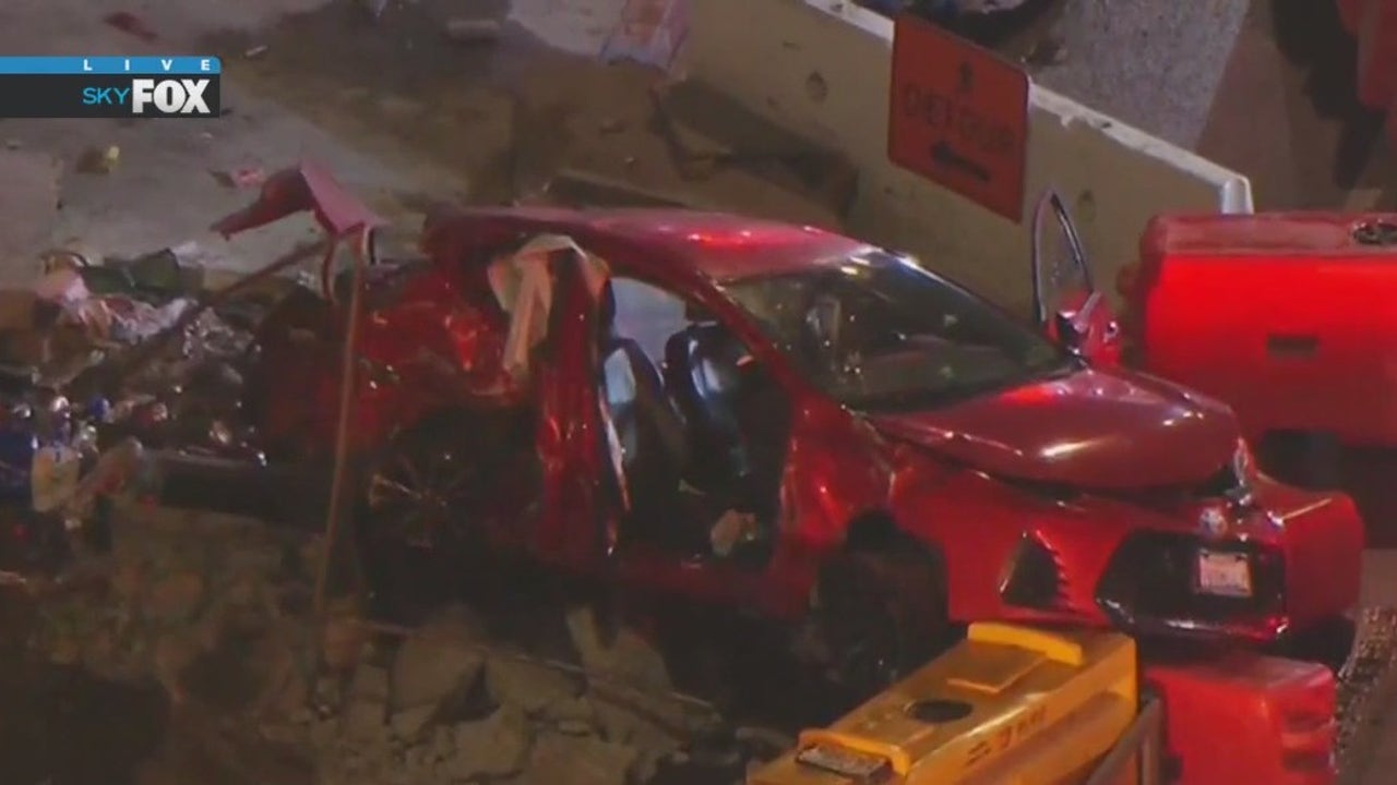 5 hospitalized, including young boy, after pursuit ends in crash in South LA