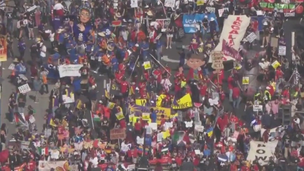 Thousands set to rally for May Day demonstrations in Los Angeles