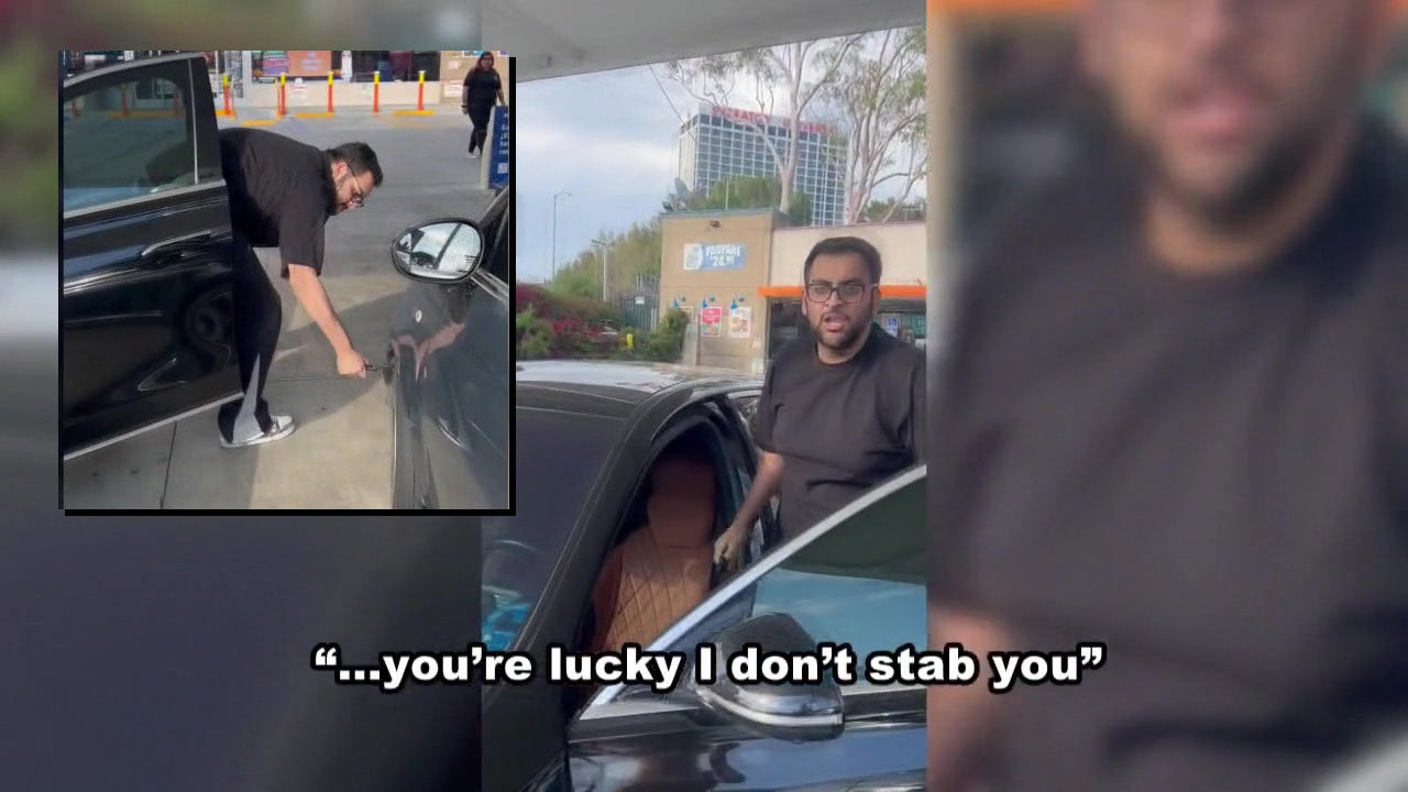 Knife-wielding man threatens trans woman at LA gas station