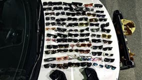 $30K worth of sunglasses recovered after burglary pursuit in Chino Hills; 3 arrested