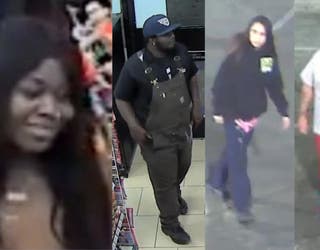 LAPD released photos of the four people believed to be linked to the fake date setup that allegedly ended being an organized shooting and robbery setup. PHOTO: Los Angeles Police Department.