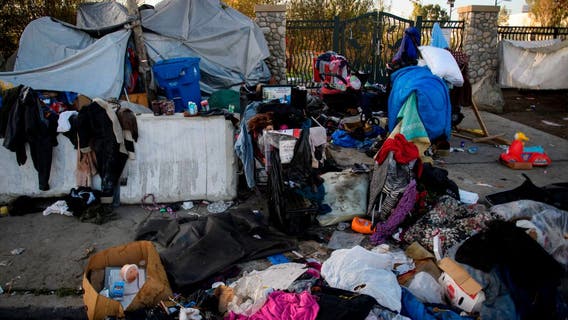 Newsom asks California cities to ban homeless encampments