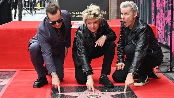 Green Day gets star on Hollywood Walk of Fame