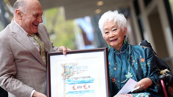Actress Lisa Lu becomes oldest Hollywood Walk of Fame star recipient