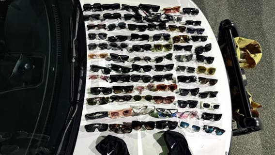 $30K worth of sunglasses recovered after burglary pursuit in Chino Hills; 3 arrested