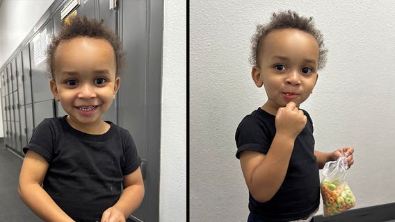 Toddler left alone in front of SoCal police station