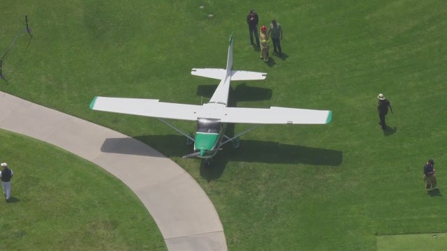 Plane makes emergency landing on Pacific Palisades golf course