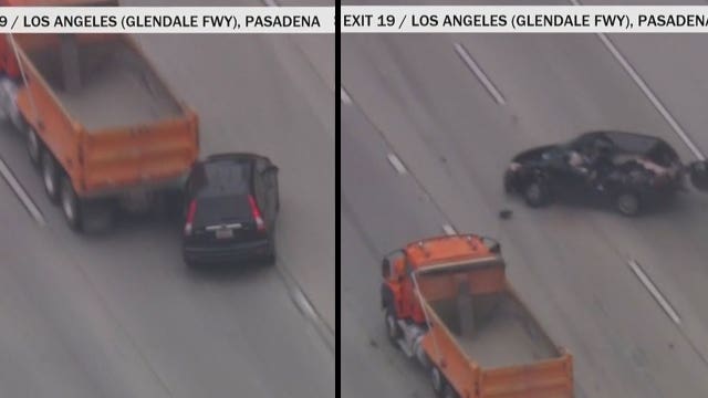 Pursuit ends in deadly crash on 210 Freeway in Pasadena