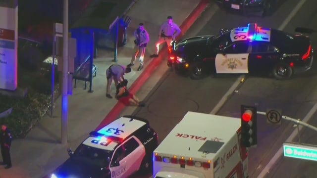 Pursuit ends in arrest after suspect hides in Baldwin Park hospital parking structure
