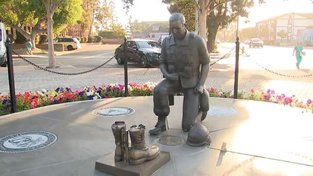 Military statue in Paramount vandalized days before Memorial Day