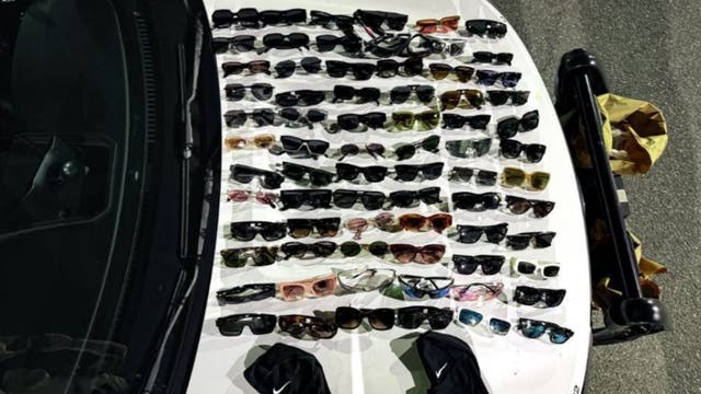 $30K worth of sunglasses recovered after burglary pursuit in Chino Hills; 3 arrested