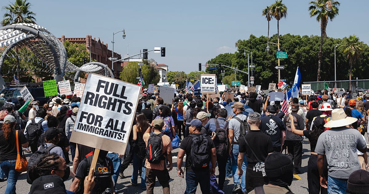 LA ICE protests, Day 7: State of unrest elevated as ICE raids, protests ...
