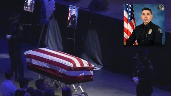 Memorial service held for Samuel Riveros, Baldwin Park police officer killed in line of duty