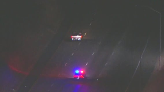 Police chase ends in Newhall on 5 Freeway