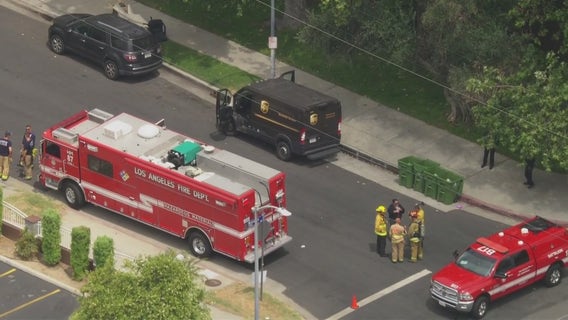 Fire extinguisher fell, discharged in UPS truck, not explosion, officials say