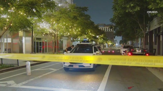 Waymo gets stuck at crime scene in downtown LA