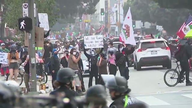 No Kings Los Angeles: Unlawful assembly declared at downtown LA protest site