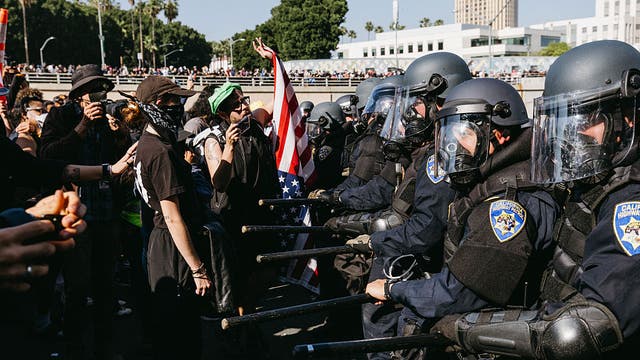 Marines deployed to Los Angeles as anti-ICE protests intensify