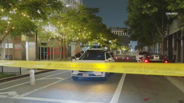 Waymo gets stuck at crime scene in downtown LA