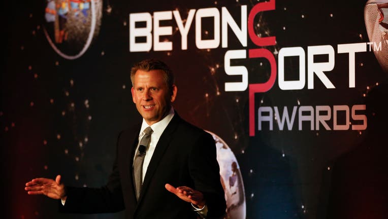 John Brenkus of ESPN Sport Science hosts the Beyond Sport Global Awards on September 12, 2018 in New York City. (Photo by Jeff Zelevansky/Getty Images)