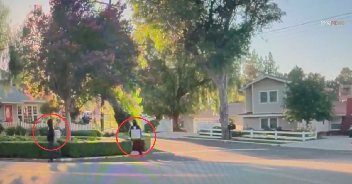 CAUGHT ON CAMERA: Thieves run away with safe from Woodland Hills home ...