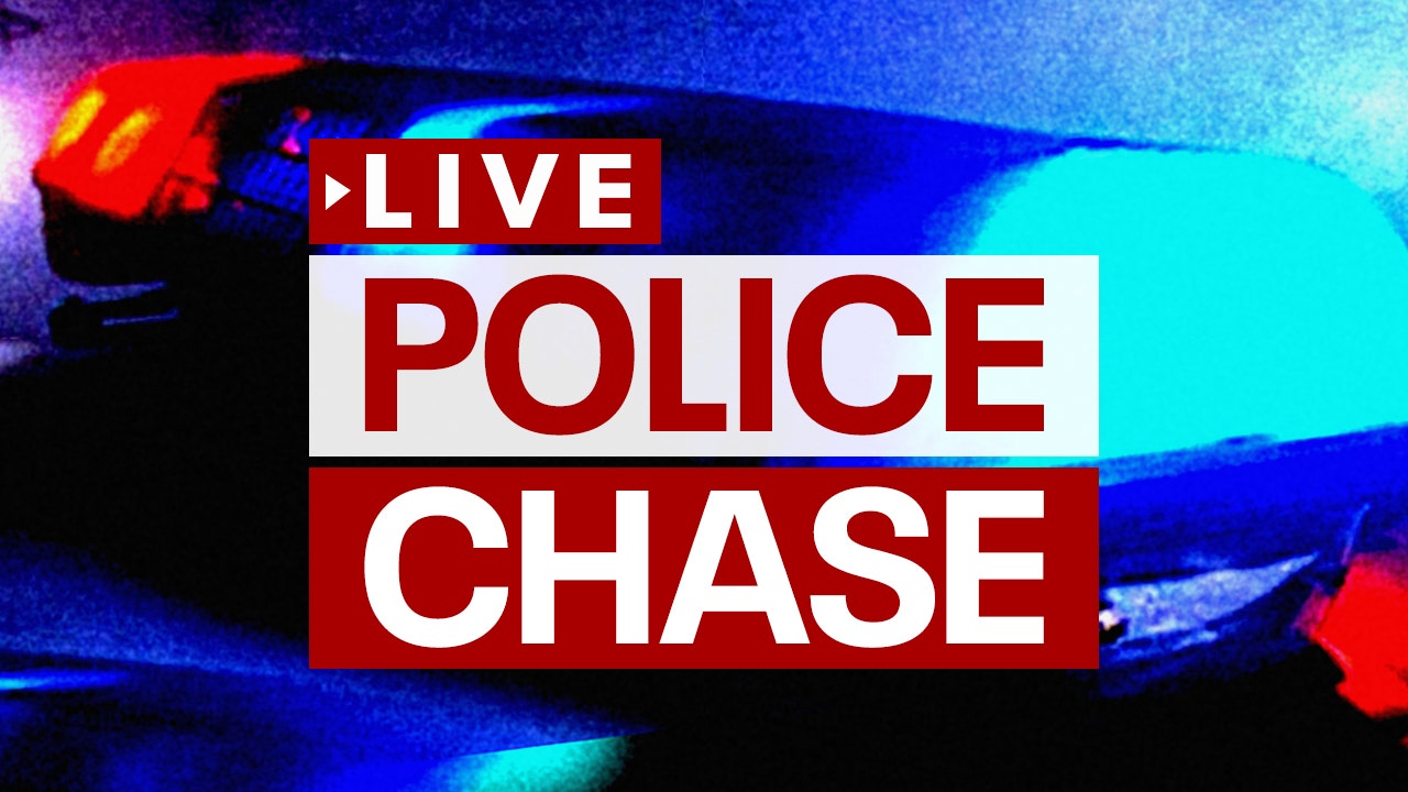 Slow police chase in Los Angeles