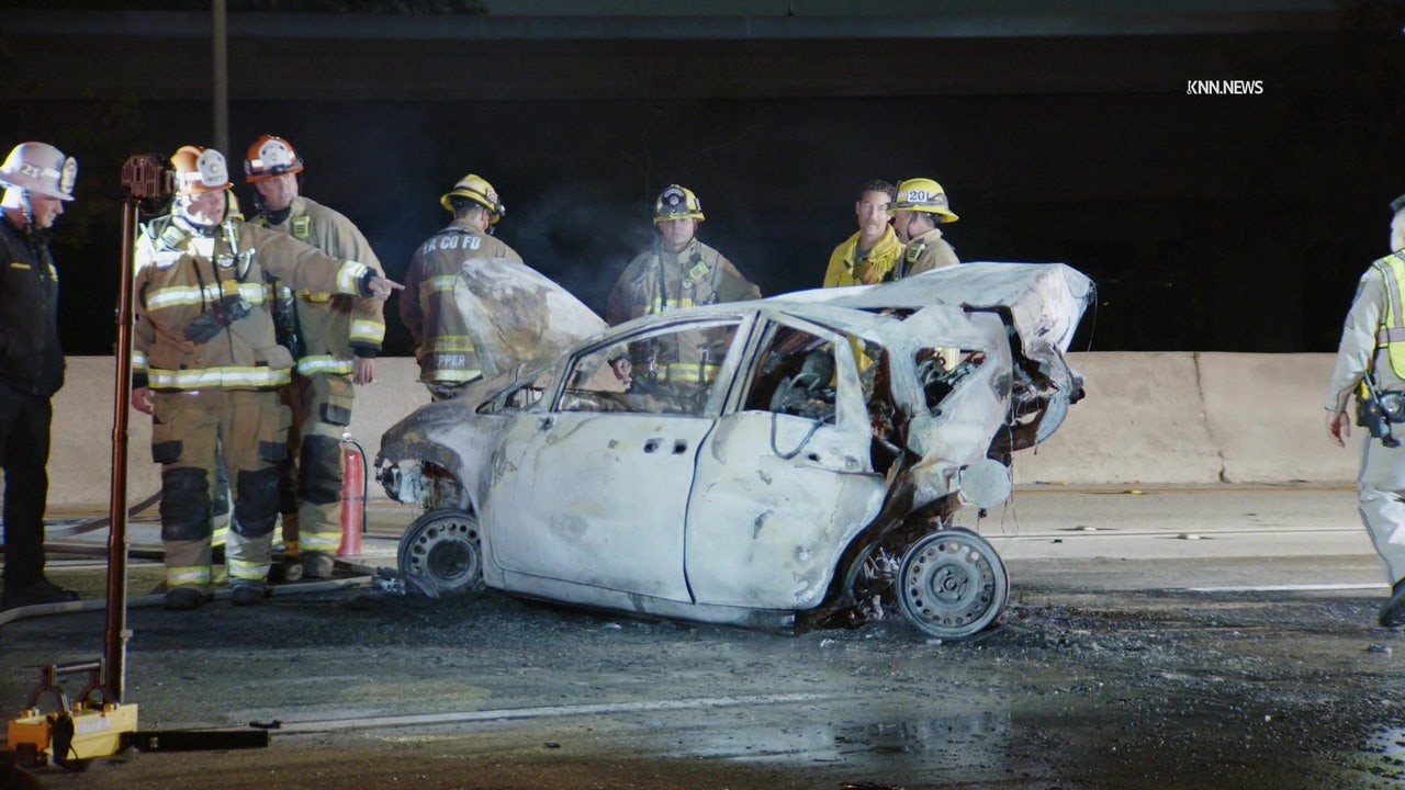 4 killed in fiery crash on 605 Freeway in Norwalk, other driver accused of DUI