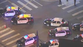 Heavy LAPD presence in Hyde Park