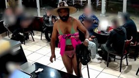 Scantily-clad man tries to rob donut shop in Los Angeles; Workers and police fight back