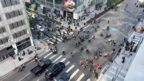 At least 50 involved in mini bike takeover in downtown LA