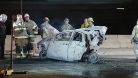 4 killed, 2 injured in fiery DUI crash on 605 Freeway in Norwalk: officials