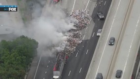 Major crashes involving melons, trash on 5 Freeway snarl traffic