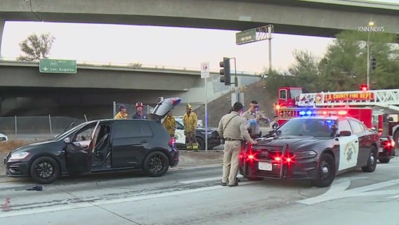 1 wounded, 1 detained in 60 Freeway shooting in Pomona