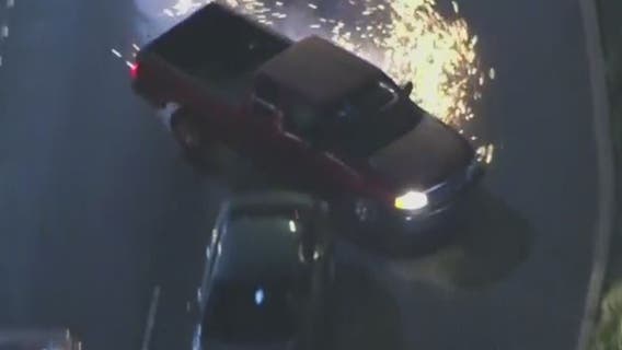 Dramatic police chase ends in crash near Norwalk