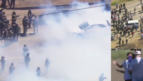 ICE agents, protesters clash during raid at Ventura County cannabis farm